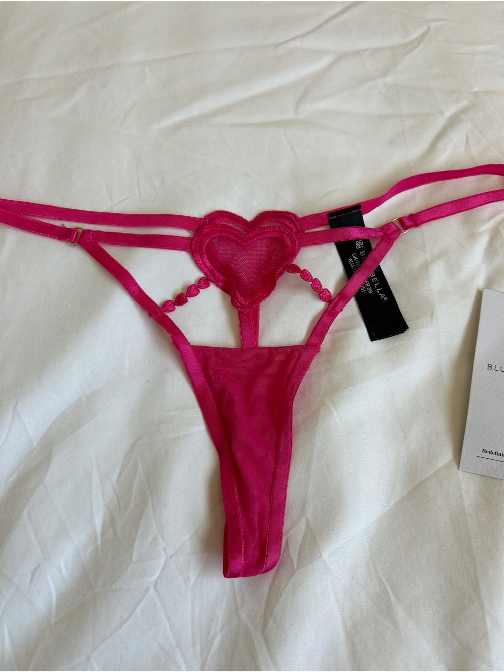 Bluebella Cristabel pink Thong - Picture 2 of 6